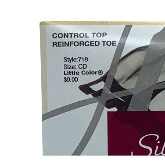 Hanes Silk Reflections Silky Sheer Control Top Pantyhose Style 718 CD Imperfect - Picture 2 of 5